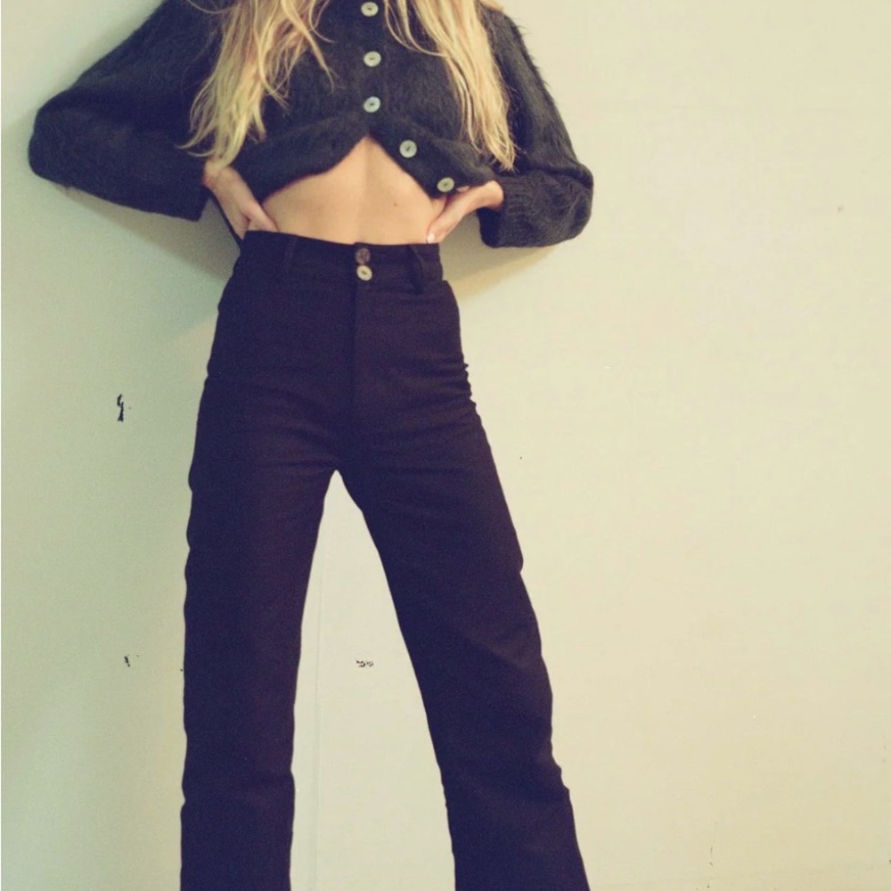 Stylish Black High-Waisted Pants
